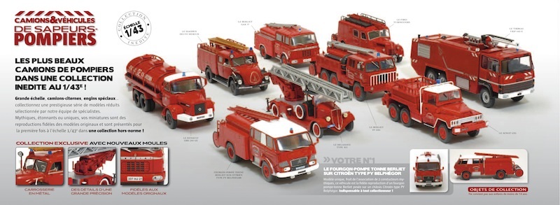 Camion RENAULT GBH280 POMPIERS citerne CANJUERS 1/43